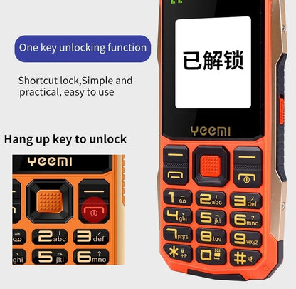 New Yeemi K1+ Mobile Phone 2.4inches GSM 2G Big Button Mp3/Mp4 Loud Voice Dual SIM Cards 4G Original Cellphone for Elderly