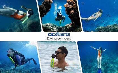0.5L Mini Scuba Dive Tank,  with 5-10 Minutes of Backup Air, Mini Scuba Dive Cylinder &  Scuba Diving Oxygen Tank with Hand Pump