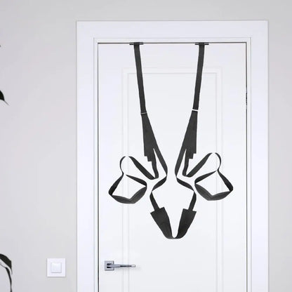 SM Sex Swing with Adjustable Door Anchor and Straps for Hands Feet Restraint Unlock Multiple Positions