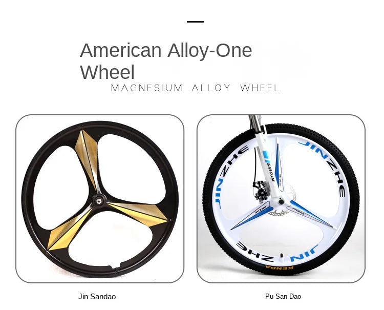 Mountain Bikes Adult Bikes Men's And Women's Variable Speed Bikes Dual Shock Absorbing Folding Mountain Bikes Student Bikes