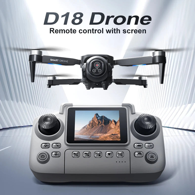 2025 D18 Drone 8K Aerial HD Dual Camera Photography Intelligent Obstacle Avoidance Brushless Motor 5G WIFI GPS Return VR Drone