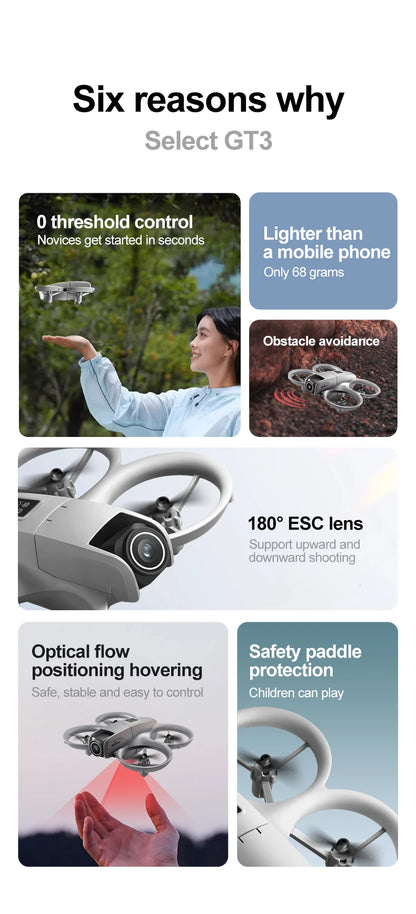 Xiaomi Gt3 Max Drone 8k Hd Aerial Photography Large Screen Optical Flow Positioning Brushless Intelligent Obstacle Avoidance