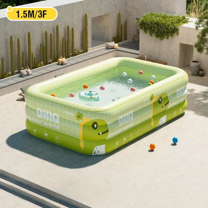 Big Inflatable Pools Removable Framed Large Pools Indoor and Outdoor Family Swimming Pool Folding Play Pool Water Sports Toy
