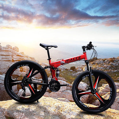 Eco-friendly 26 Inch Size Wheel Folding Bike Cycling Steel Frame Folding Mountain Bicycle