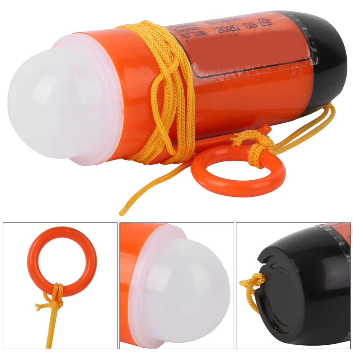 Marine Life Jacket Lamp Lightweight Waterproof Life Vest Light For Kayaking Drifting