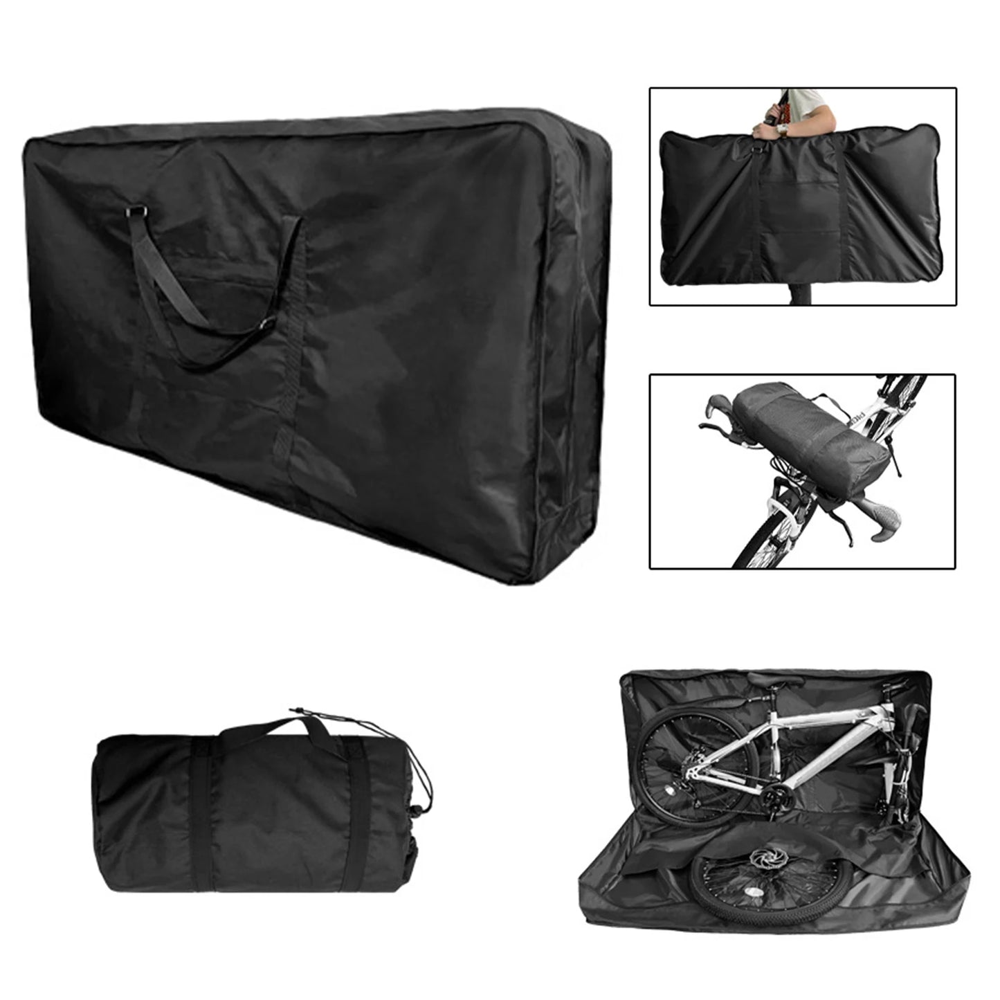 Folding Bike Travel Bag Bicycle Portable Transport Carrying Case for 14-16 inch / 20-22 inch / 21-26 inch Bycicle Accessories