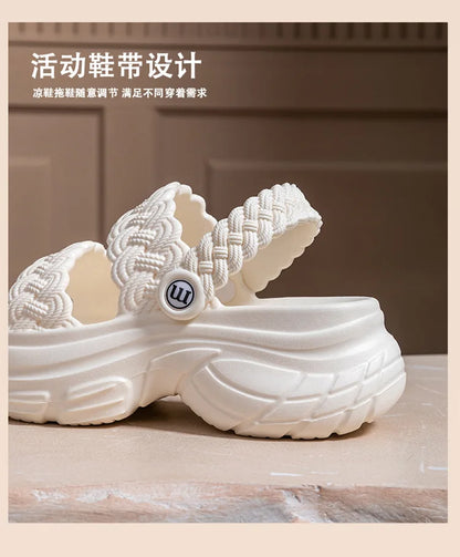 Comwarm Fashion Women's Slippers Platform Outdoor Female Slides Slip On Concise Slides EVA Soft Sole Comfortable Women's Sandals