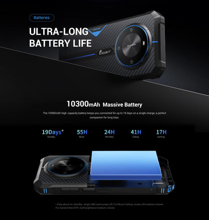 [World Premeire]FOSSiBOT F105 Rugged Smartphone Android 14 OS 10300mAh 12+64GB Mobile Phone 20 MP Camera 6.745" HD+ IPS Phone