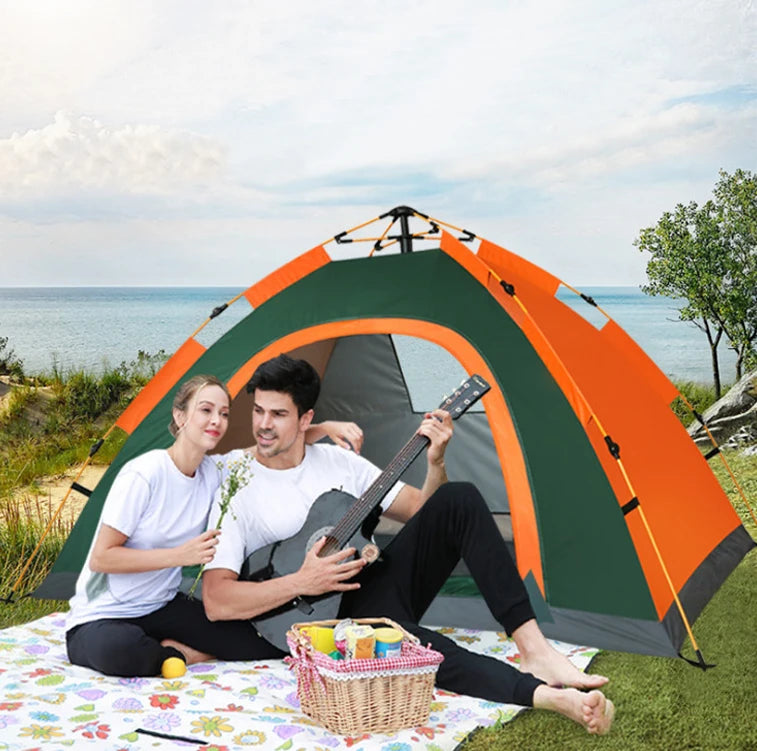 Tienda De Acampar Automatic Camping Tent 2-4 Person Family Tent Portable Backpacking Fully Automatic Tent For Hiking Travel