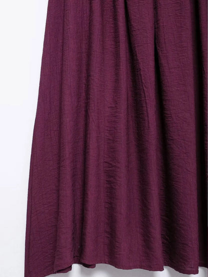 HH Elegant Midi Skirt For Women Fashion Solid A-line High Waist Pleated Side Zipper Long Skirt Vintage Skirts Chic Bottom
