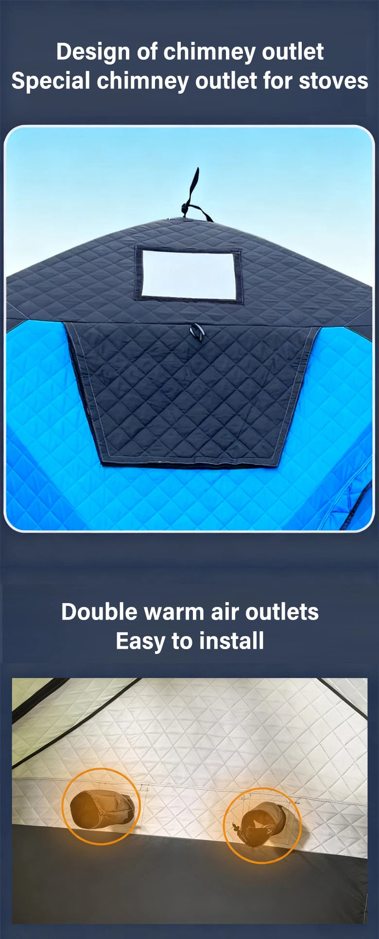 Outdoor Winter Fishing Tent For Camping 3-4 Person With Windows Quick Opening Tent Windproof And Waterproof Camping Gadgets