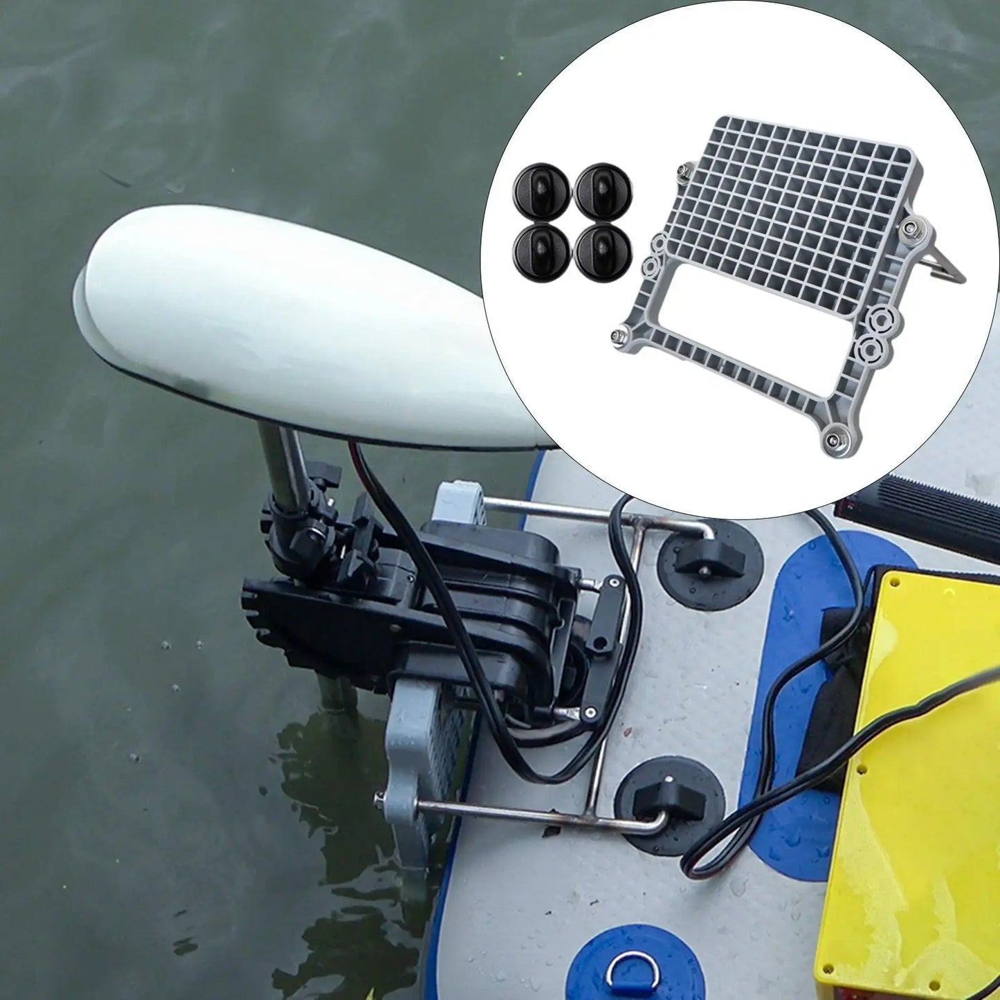 Boat Motor Mount Kit High Performance Outboard Motor Stand for Fishing Kayaks Inflatable Boats Paddle Boards Rubber Dinghies