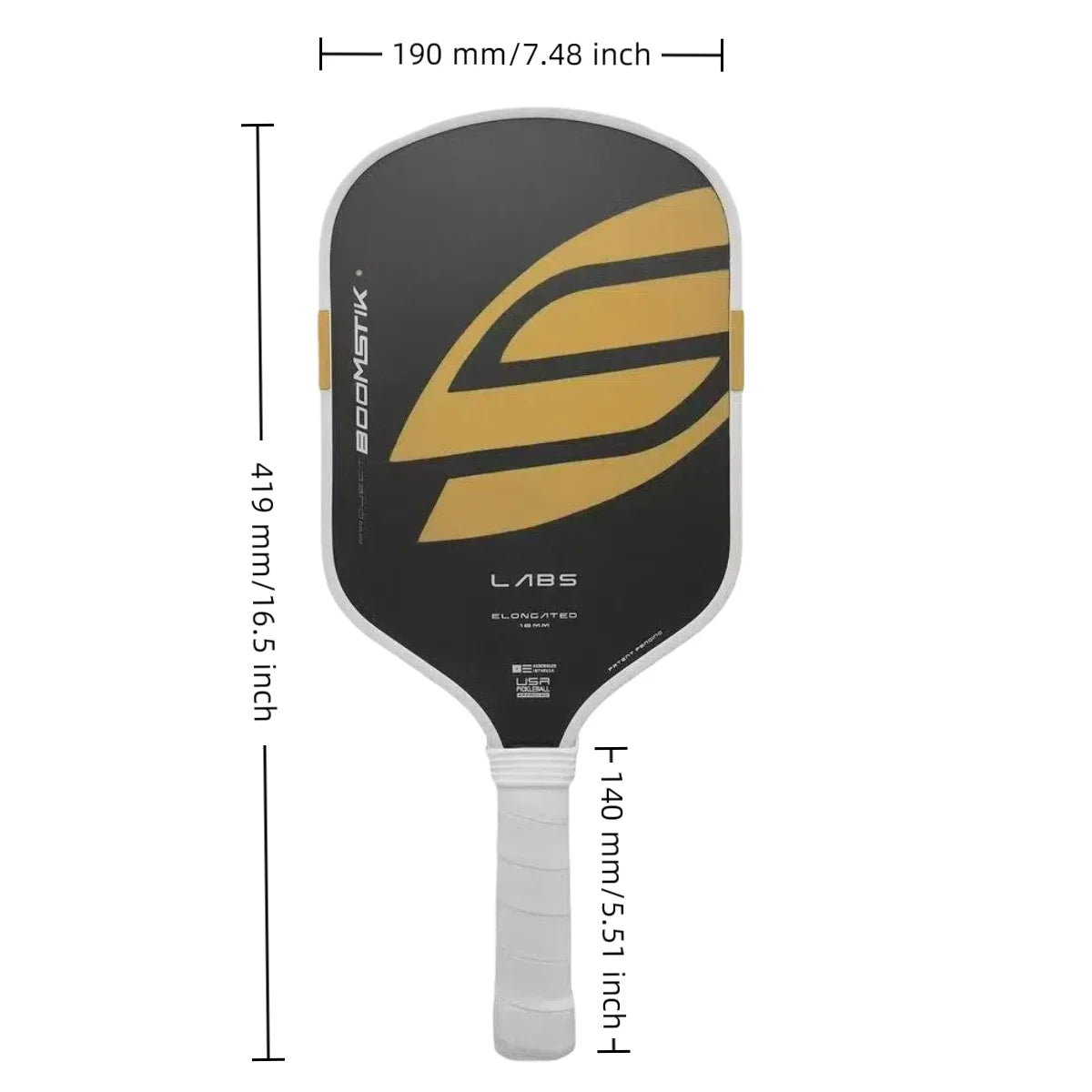 Selkirk-Style T700 Carbon Fiber 5th Gen Pickleball Paddle, Boomstick Core, Hot-Pressed