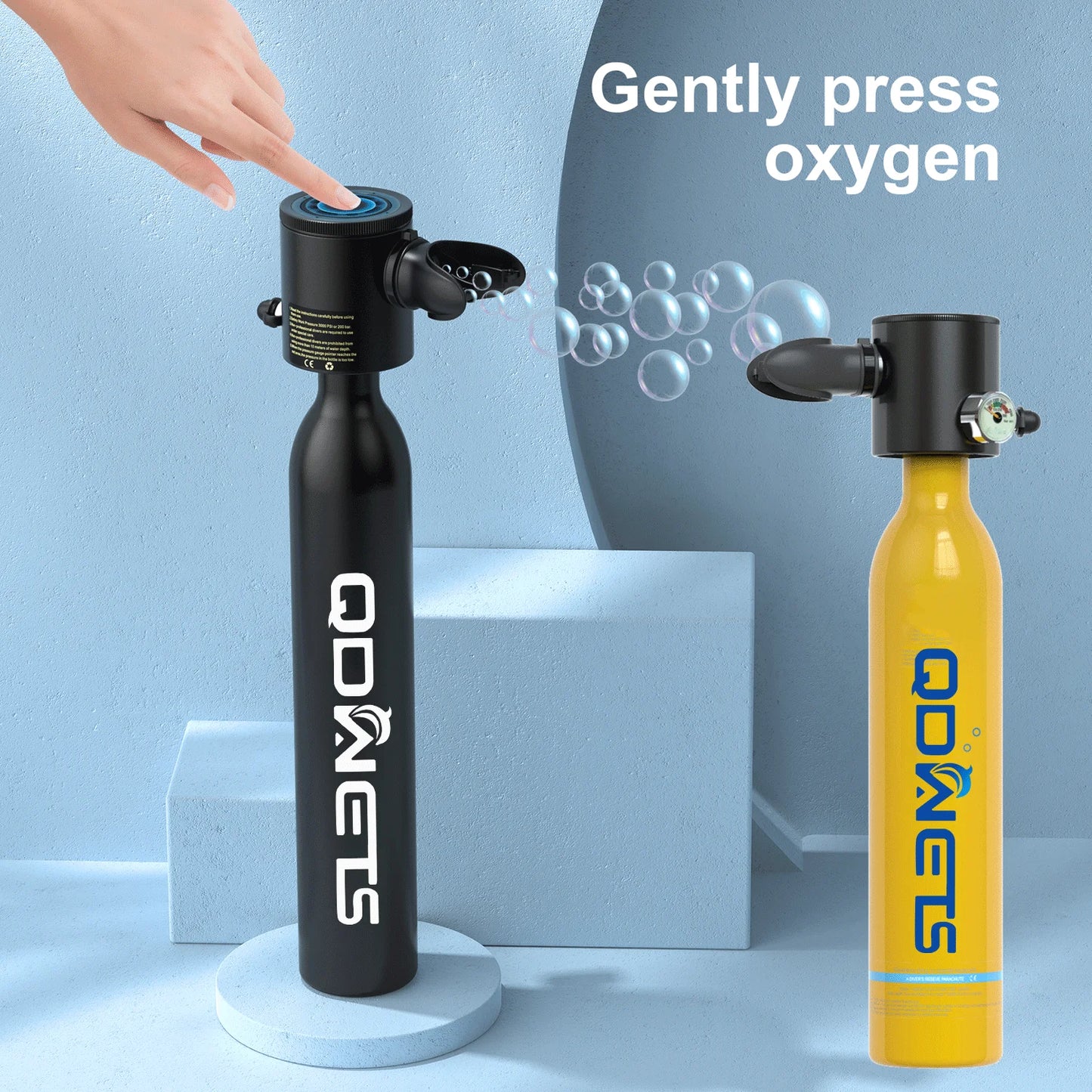 Diving Tank 0.5L Scuba tank Equipment 5-10 Minutes Lung Tank with Pump Outdoor Oxygen Diving Scuba Tank Underwater Breathing