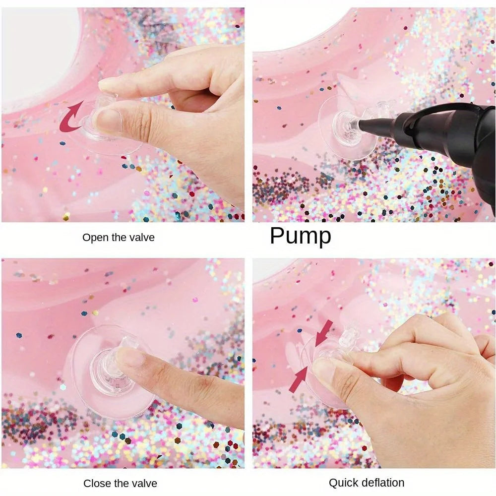 Inflatable Pool Float Swimming Ring for Adults Water Play Swim Tube Swimming Circle Summer Beach Party Float