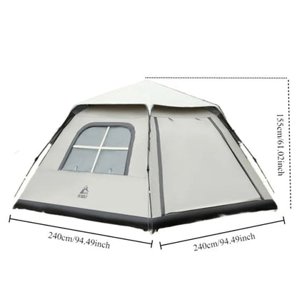 Large Space Sunshade Camping Tent Family Portable Relaxing Rainproof Multi Beach Tents Outdoor Trip Rest Camping Equipment