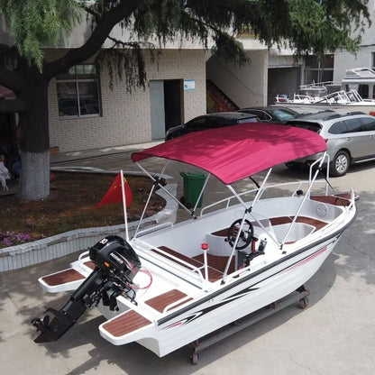Best Value Aluminum Alloy Speedboat for 6-8 Passengers Comfortable Handrails for Fishing or Sports Yachting