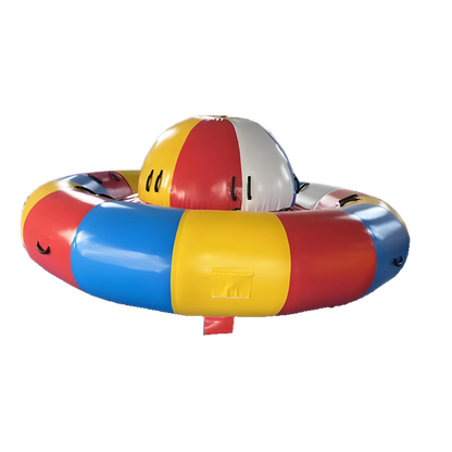 Commercial Boat Inflatable Water Toys Ride Spinning Towable Inflatable Water Tube Sports UFO Toy for Adults and Kids
