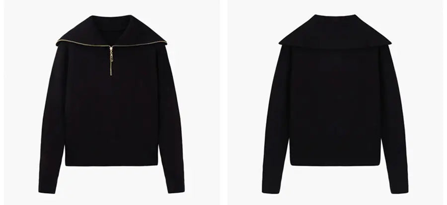 AS woman clothes knitting zipper collar tops and knitted skirt cover knee Autumn-winter collection