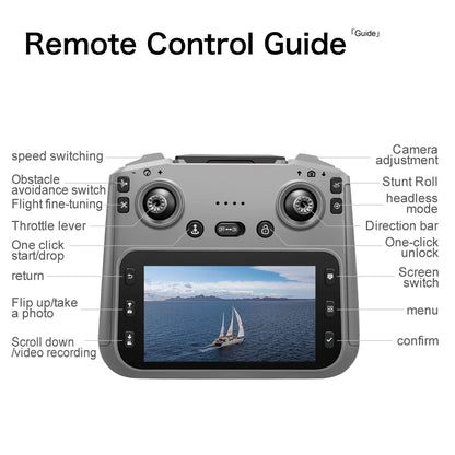 Professional Drone with 4K Dual Camera, Video Drone, Quadcopter, 360, Intelligent Obstacle Avoidance, Gift, New, 2022