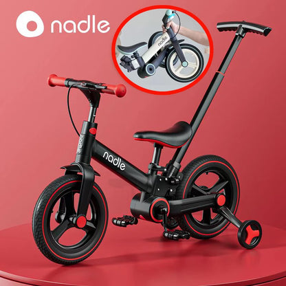 Children's bicycle balance bike 4-in-1  1-6-year-old girl boy pedal folding bike