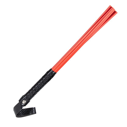 Adult Aex SM Products Black and Red Handle Queen Adjustment Tools Spanking Soft Wash Rattan Loose Whip for Women and Couple Play