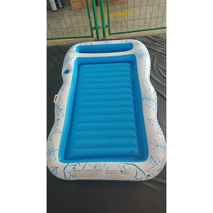 New Inflatable Water Floating Row Inflatable Single Double Floating Bed Summer Inflatable Outdoor Toy