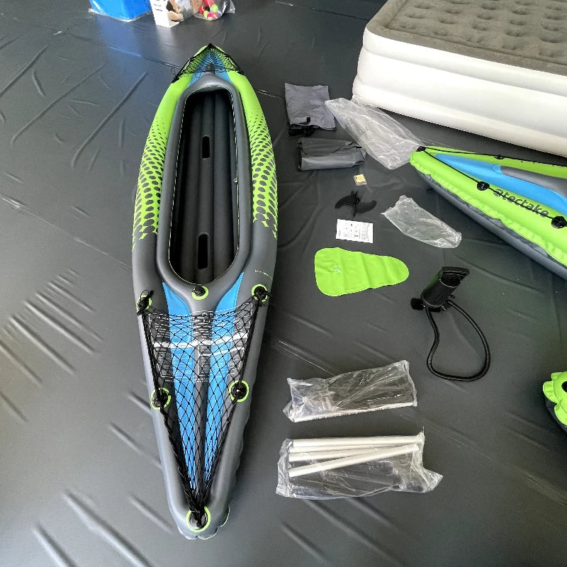 KAYAK Inflatable Rowing Boat Set For Sport Gaming Outdoor On Water Sport