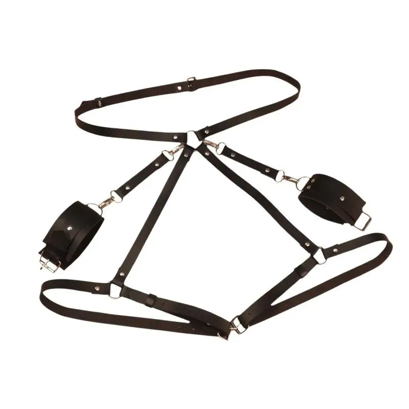 Sex Restraints Bondage Toys PU Leather Adjustable Waist Strap Adult Games Sex Toys For Men Women Sex Bondage Toys