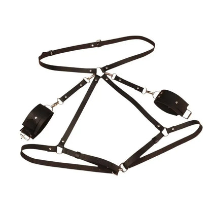 Sex Restraints Bondage Toys PU Leather Adjustable Waist Strap Adult Games Sex Toys For Men Women Sex Bondage Toys