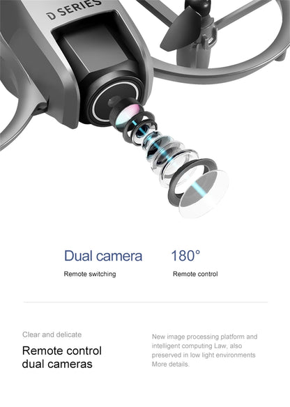 NEW Drones D16 GPS 8K Professional HD 180° Dual Camera 5G WIFI Brushless Motors Obstacle Avoidance FPV Foldable Quadcopter Drone
