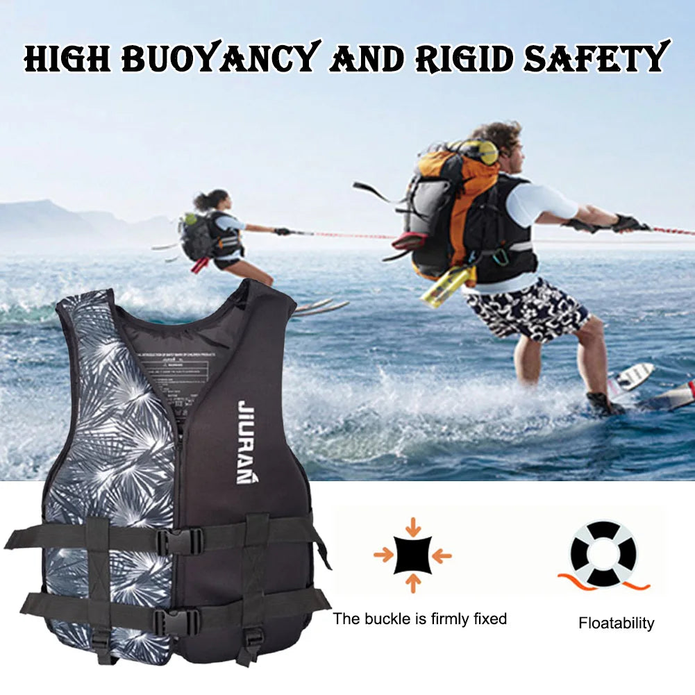 Neoprene Life Jacket Adult Children Life Vest Water Safe Fishing Vest Kayaking Boating Swimming Surfing Drifting Safe Life Vest