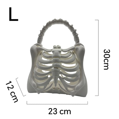 Y2k Women Girls Punk Hiphop Horror Skeleton Bag Original Design Halloween Funny Handbag 3d Print Skull Bag Retro Novelty