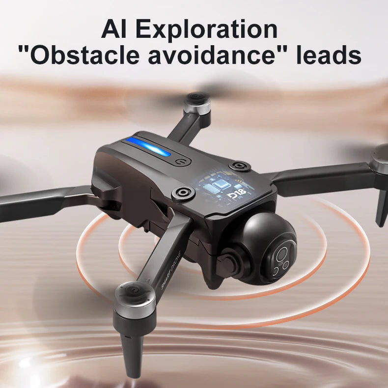 2025 D18 Drone 8K Aerial HD Dual Camera Photography Intelligent Obstacle Avoidance Brushless Motor 5G WIFI GPS Return VR Drone