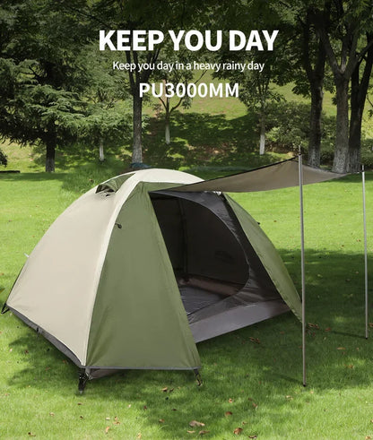 Outdoor Camping, Double Deck, Rainstorm Proof, Wind Proof, Thickened Climbing, Super Light, Hand In Hand, Camping Tent