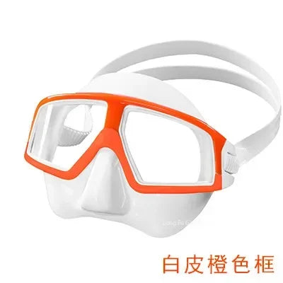 Freediving Mask Half Face Light Weight Low Volume Free Diving Goggles Silica Gel Diving Equipment