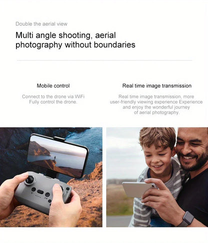 New D16 Drone HD Dual Camera Propeller Safety Design Optical Stream Positioning Three Sides Obstacle Avoidance VS DJI