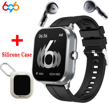 TWS Earphone Smartwatch 2.01" Headset 2 in 1 Smart Watch BT Call Blue Tooth Headphones Watches Heart Rate Sport Fitness Bracelet