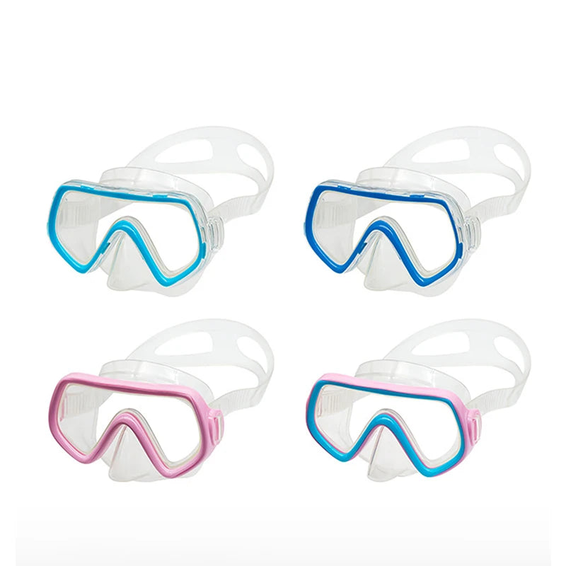 Diving Mask Waterproof Swimming Goggles Panoramic HD For Adult Youth Silicone Skirt Anti-Fog With Nose Cover Swimming Equipment