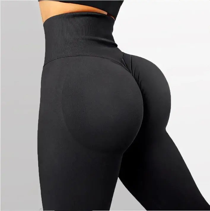 High Waist Sports Leggings Women Solid Color Seamless Pants High Quality Gym Workout Running Fitness Leggings Butt Lift Pants