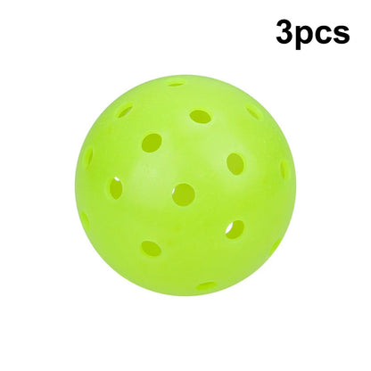1/3pcs Pickleball Balls Outdoor 48Holes Training Pickleball Accessories 74mm Standard Pickle Balls For Training Competition
