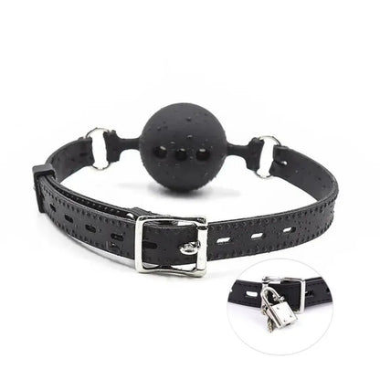 Soft silicone mouth plug with holes, full silicone mouth ball, couple flirting toy, fun mouth hook