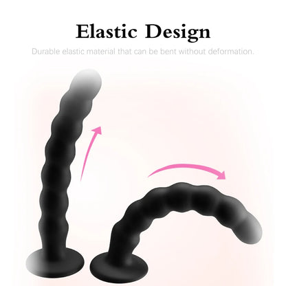 adult Toys for Man and Woman Anal Plug Prostate Massager adult Products Stimulator With Strong Sucker Silicone Bead Dildo