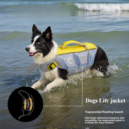 Dogs Life Jacket Enhanced Buoyancy Summer Seaside Swimwear Safety Vest Surfing Protection Products Pet Life Jackets Accessories