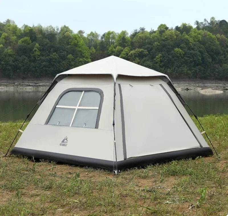 Large Space Sunshade Camping Tent Family Portable Relaxing Rainproof Multi Beach Tents Outdoor Trip Rest Camping Equipment