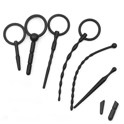 Adult Products Sex Toys For Couple Urethral Plug Beads Butt Plug Silicone Masturbation Inertia Flexible Penis Plug Massager