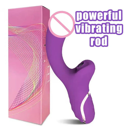 Adult Toys Female Pleasure Roller Vibrator Hollow Beads Suction Paddle Function Silicone Waterproof Body Safe Intimate Toys