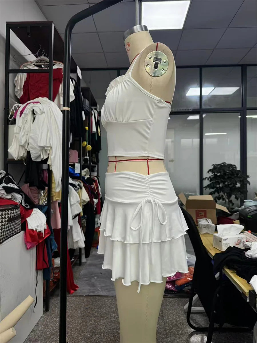 2025 New Solid Color Skirt Women Summer Fashion Outdoor Versatile High Waist Slim Fit Elastic Waist Short Skirt Goods In Stock