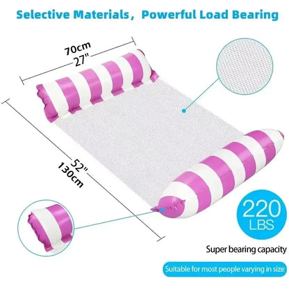 Summer Swim Inflatable Float Hammock floaties for adults Perfect for Poolside Lounging This Summer Water Play Accessories