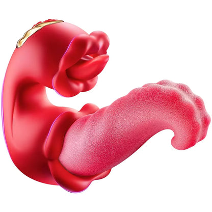 Vibrator Adult Sex Toys for Women 4 in 1 Tongue Thrusting Vibrators Dildo Sucking Clit Stimulator for Female Couples Adult Games